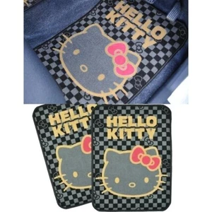 Hello Kitty Car Mat For Front 2 Pieces Set Gold Sanrio 60×45cm Sanrio Official - Picture 1 of 4