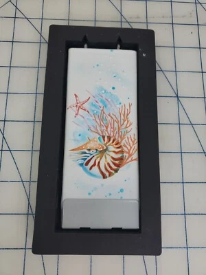 Ocean NAUTILUS Flatyz Handmade Twin Wick Unscented Thin Flat Candle Dripless - Image 1 of 2