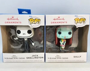 Adornos de Navidad 2022 Hallmark - Disney Funko Pop Jack Skellington & Sally - Imagen 1 de 4