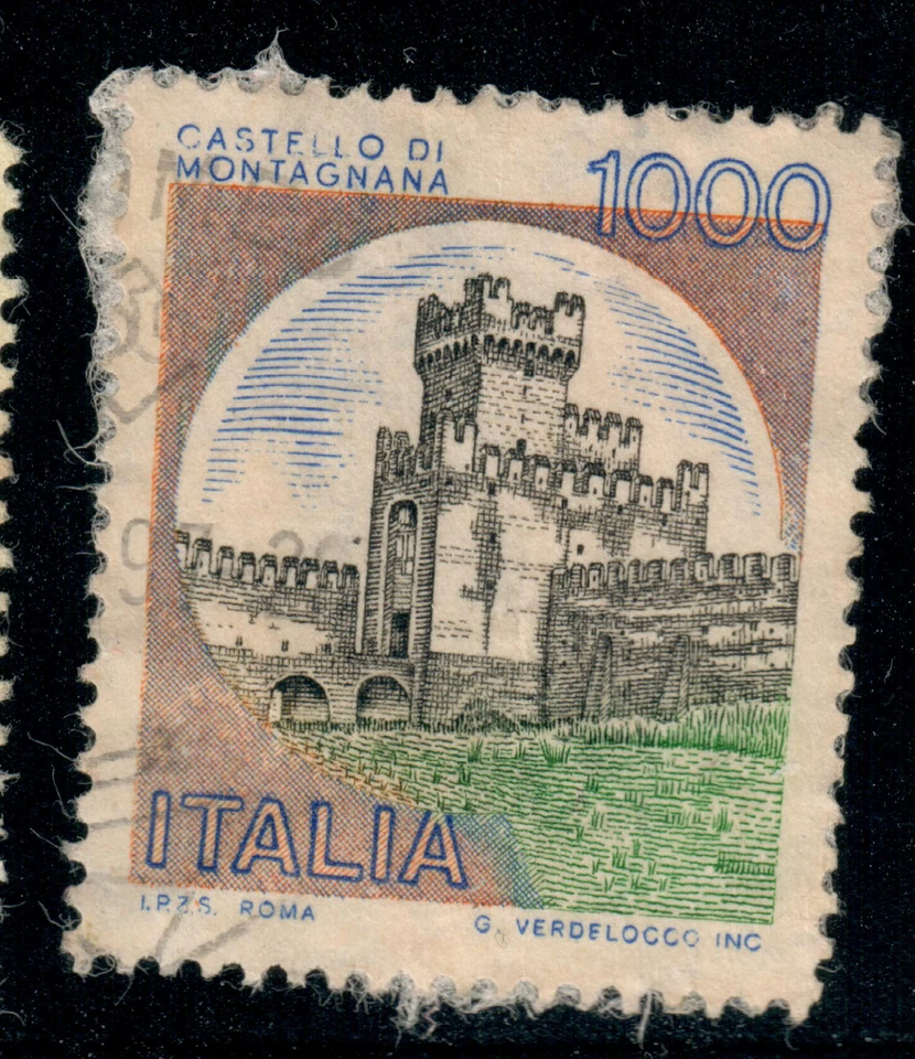 Italy - 1980 - Castles - Castello di Montagnana - 1000L - #2339 - Image 1 of 1