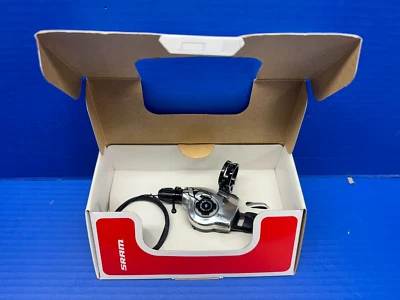 Palanca de cambios delantera izquierda SRAM XO 3 velocidades plateada - Plato triple MTB barra plana XC Foto 1 de 3