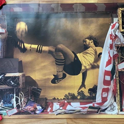 Alexi Lalas A Collection of Memories MLS Soccer 23x38 POSTER Rutgers NE Revoluti Cover