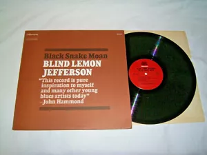 LP Blind Lemon Jefferson Black Snake Moan - 1970 US Blues # cleaned LP 289 - Bild 1 von 4