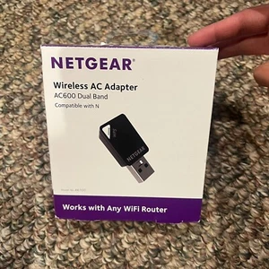 Adaptateur secteur sans fil NETGEAR AC600 double bande WiFi adaptateur USB A6100 SCELLÉ - Photo 1/2