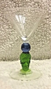 Richard Jolley martini glass American mold-blown 1996 EXCELLENT RARE - Picture 1 of 10