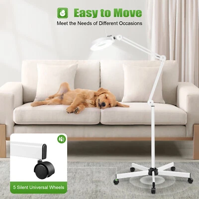 8X Dioptrien LED Lupenleuchte Lupenlampe Kaltlicht Kosmetik Lupe mit Stativ - Bild 1 von 4