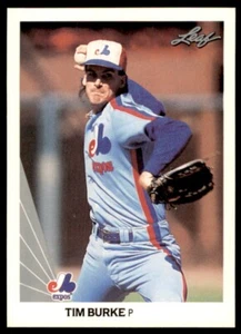 1990 LEAF TIM BURKE MONTREAL EXPOS #28 - Picture 1 of 2