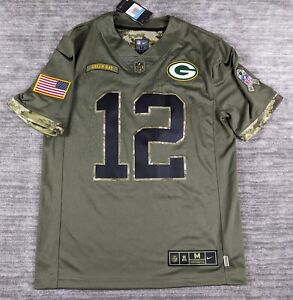 Nike Green Bay Packers Aaron Rodgers Salute To Service Jersey NWT Size Medium