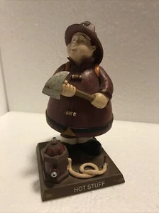 Russ Berrie Molliger Feuerwehrmann Feuerwehrmann Bobble Guyz Figur "HOT STUFF" Nr 23513 - Bild 1 von 9