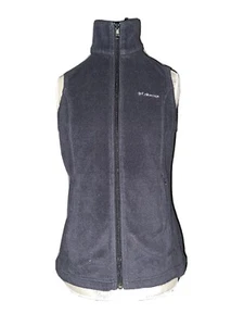 Columbia Vest Women’s Size S Fleece Mock Neck Full Zip Black - Picture 1 of 12