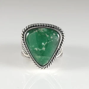 Sunshine Reeves Sterling Silver Ring Navajo Rare Gem Natural Lucin Variscite - Picture 1 of 6
