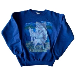 FieldMaster Wolf Crewneck Sweater Sz M - Picture 1 of 5