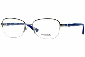 NEU VOGUE VO 3936-B 548 SILBER BLAU HALBRANDLOS AUTHENTISCHE BRILLE 54-17-135 - Bild 1 von 4