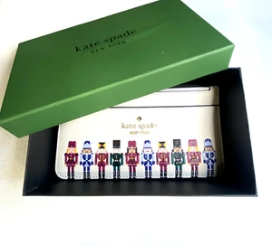 Kate Spade No Duty for US Geldbörse Damen weiß - Oh What Fun Nussknacker UNBENUTZT - Bild 1 von 7
