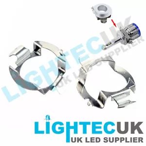 2 LIGHTEC UK HOLDER CLIP H7 LED ADAPTER FOR AUDI A4 A4L A6L A8 HEADLIGHT BULBS - Picture 1 of 7