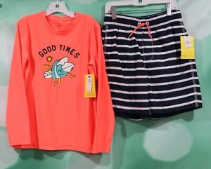 Gap Swim Set Size 8 Boys UPF 50+ LS Rash Guard And Swim Trunks - Picture 1 of 3