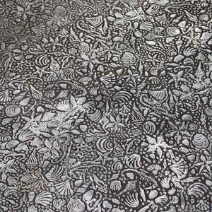 Sea Life cuero en relieve negro plata: cuero 3,5-4,0 oz. | 1,4 - 1,6 mm - Imagen 1 de 10