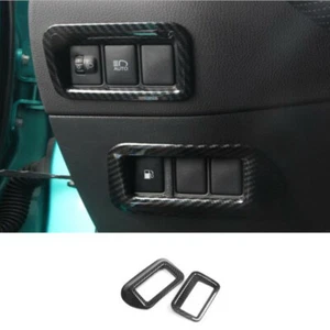 Carbon Fiber Headlight Adjustment Switch Cover Trim For Toyota C-HR CHR 2016-22 - Picture 1 of 4