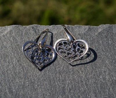 Pendientes colgantes NOMINATION Italia plata de ley 925 corazones gancho Foto 1 de 4