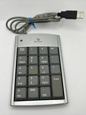 Targus PAUK10 Wired USB Numeric Keyboard Keypad - Silver Tested - Image 1 of 4