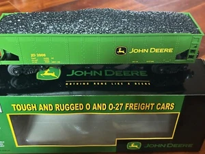 JOHN DEERE 4-BAY COAL HOPPER w/LOAD "LEAPING DEER" O GUAGE MTH RAILKING NEW RARE - Picture 1 of 7