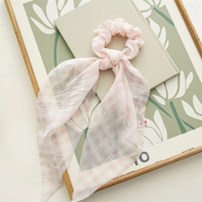 Mujeres Elástico Sólido Cola de Caballo Bufanda Cuerda de Pelo Corbatas Anillo Scrunchies Cinta Bandas✔ Foto 1 de 4