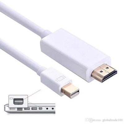 Mini DP HDMI DisplayPort auf HDMI Adapter Kabel 1,8 Meter für PC Mac FULL HD - Bild 1 von 4