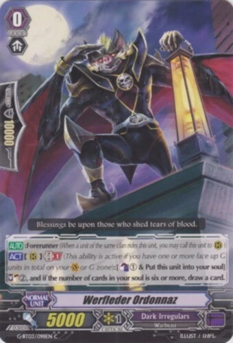 4 x Werfleder Ordonnaz - G-BT03/098EN - C Near Mint / Mint, English - Image 1 of 1