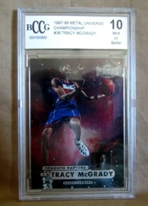 Tracy McGrady RC 1997-98 Metal Universe Rookie BCCG10!Raptors G RC GOAT HOF-V4 - Picture 1 of 1