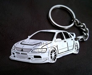 Mitsubishi-Lancer,custom keychain,birthday gift,stainless steel,drive safe - Picture 1 of 1