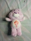 Vintage 1985 Kenner Care Bears lata 80. Share Bear Oryginalny wzór Milkshake Fioletowy niedźwiedź 