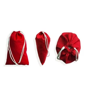 Red Poly - Cotton Bags, Reusable Produce Bags, Single Drawstring – lot - Picture 1 of 7