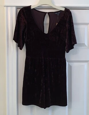 Nuevo con etiquetas Pantalones Cortos Mamelucos American Eagle Para Mujer’s M Púrpura Ciruela Terciopelo Regencia Vampiro Foto 1 de 4