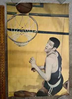 rare 1970 Poster JOHN HAVLICEK Boston CELTICS Sports Illustrated 36x24 NBA HOF - Image 1 of 4