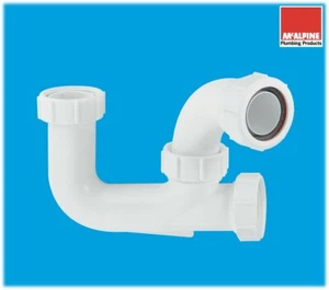 L10 Genuine McALPINE 40mm Deep Seal Bath Trap (75mm Water Seal) Multifit 1 1/2" - Picture 1 of 3