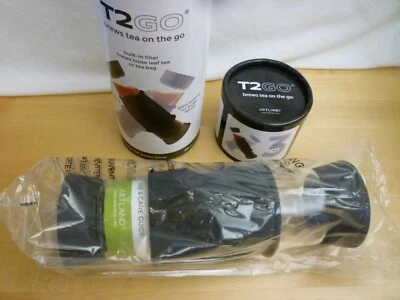 Infusor de té Artland Black T2GO 20 OZ vidrio para llevar filtro incorporado apto para lavavajillas Foto 1 de 4
