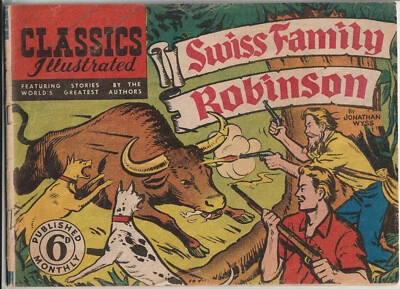 Australian Classics Illustrated #33 Jonathan Wyss - Swiss Family Robinson 1950 - Image 1 of 4