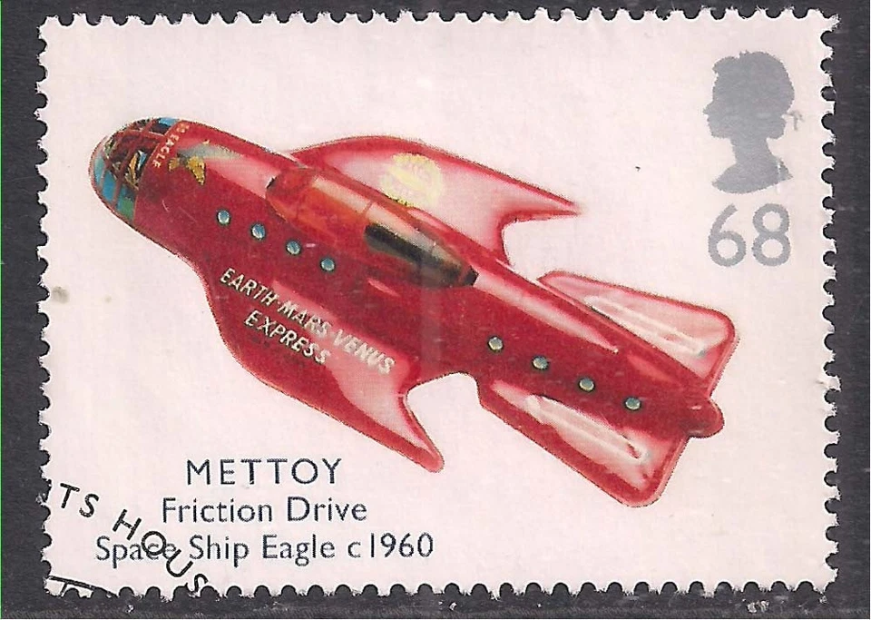 GB 2003 QE2 68p Classic Transports Toys Space Ship ex fdc SG 2401  ( E1389 ) - Image 1 of 1