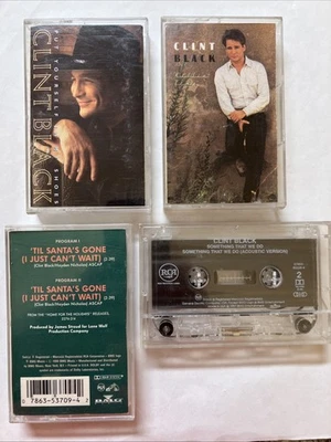 Clint Black 4-Cassette Lot - Killin' Time, Put Yourself in My Shoes & 2 Singles Foto 1 de 4