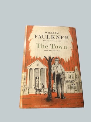 William Faulkner / The Town / 1st Printing / HCDJ / Random House, 1957 / NF Foto 1 de 4