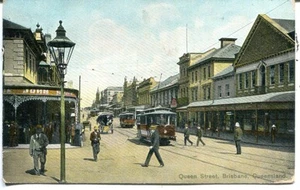 Australia Brisbane - Queen Street Tram Tramway due out cover to Reading PA USA - Picture 1 of 3