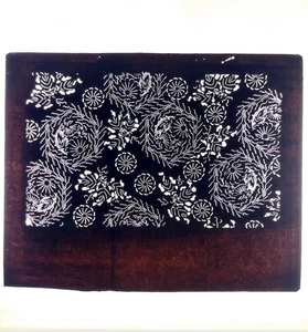 Antique Japanese Ise Katagami Kimono Textile Stencil Cut Paper Art 1 - Picture 1 of 7