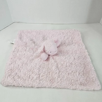 Mantas y Más Allá Rosa Cordero Lovey Bebé Granja Peluche Animal Manta de Seguridad Foto 1 de 4