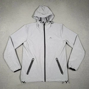 Rip Curl Jacket Mens Small Gray Anti Series Full Zip Hooded Windbreaker Preppy - Picture 1 of 13