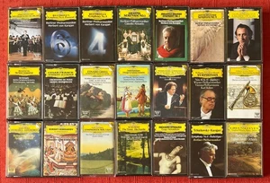 21 DEUTSCHE GRAMMOPHON CASSETTE TAPES (COLLECTION/JOB LOT) - Picture 1 of 9