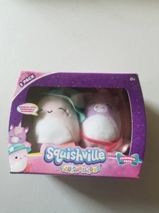 SQUISHMALLOWS SQUISHVILLE MINIS 2 PACK FASHION PACK BNIP JEANNE & PONDEROSA - Picture 1 of 3