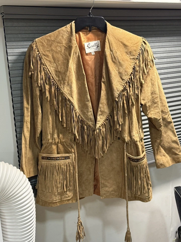 Scully Womens Suede Fringe Jacket Size 14 - Image 1 of 4