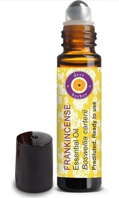 DEVE HERBES Frankincense Essential Oil (Boswellia carterii) Roll-on Blend for Aromatherapy