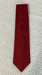 Rooster 100% Moygashel Irish Linen Red Mens Tie Excellent Condition 57" x 3" - Picture 1 of 8