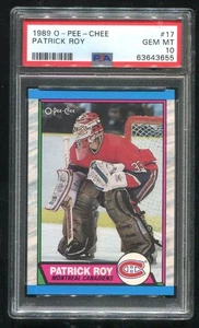 1989 O-PEE-CHEE Patrick Roy #17 PSA 10 GEM MINT HOF 💎 - Picture 1 of 2